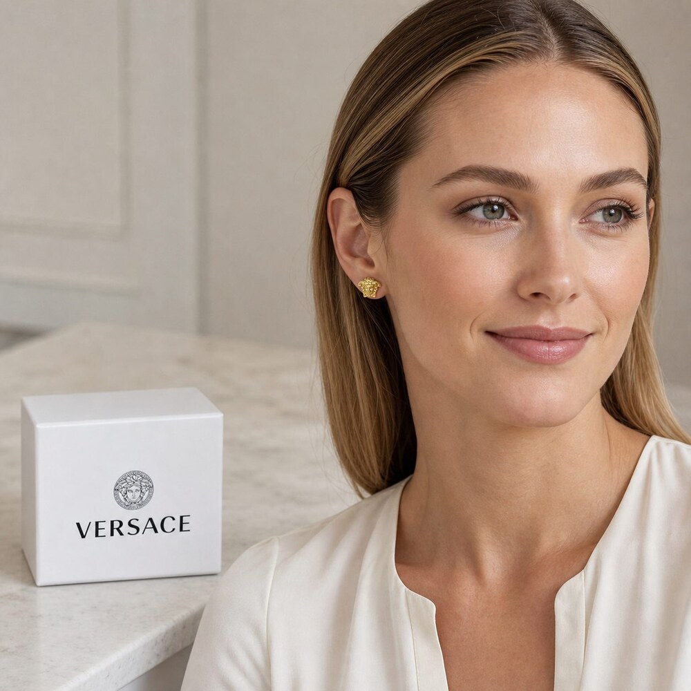 Versace Bold Statement Earrings Style 7 | New with Box - Picture 8 of 9